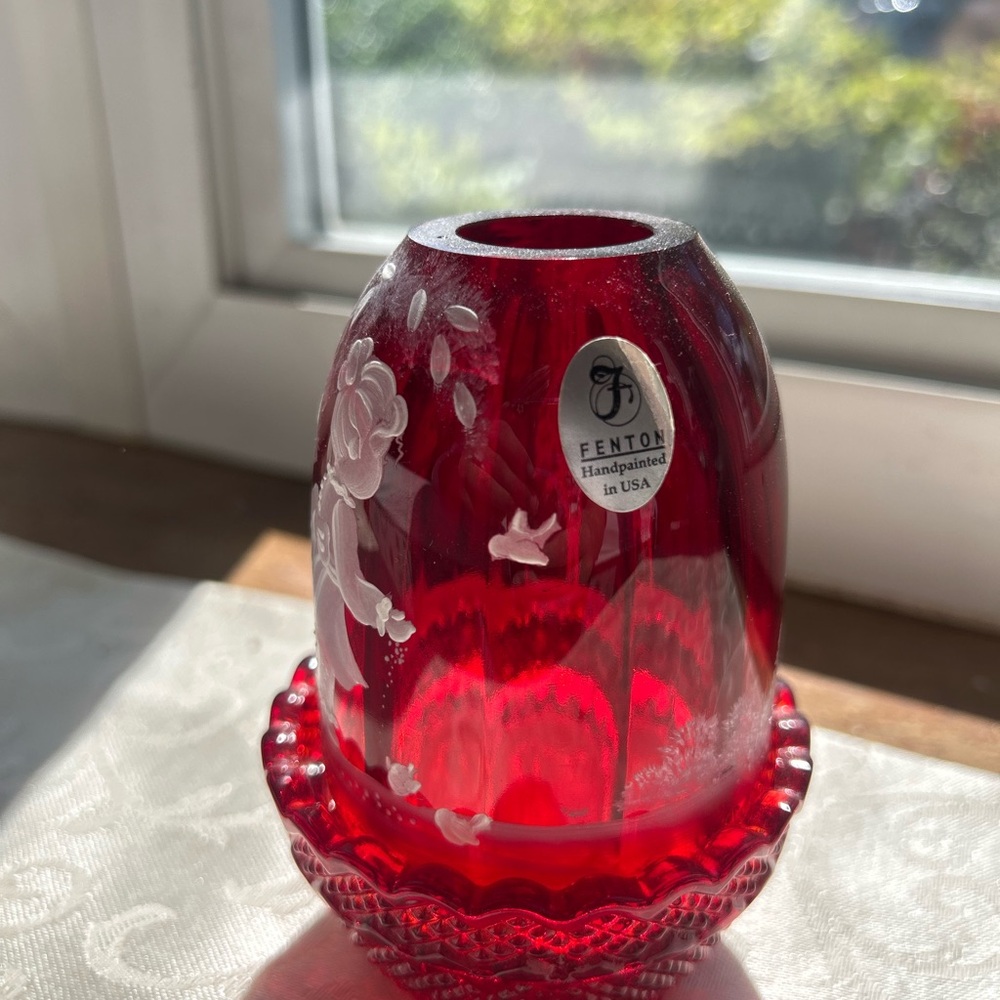 Fenton Ruby Red fairy light